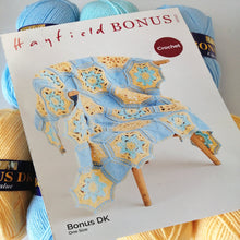 Load image into Gallery viewer, Hayfield Bonus DK Crochet Blanket Kit Design No. 10122