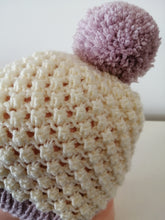 Load image into Gallery viewer, Blackberry Stitch Hat: (6/9 months)