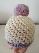 Load image into Gallery viewer, Blackberry Stitch Hat: (6/9 months)