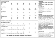Load image into Gallery viewer, King Cole Pattern 4643
