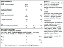 Load image into Gallery viewer, King Cole Pattern 5549
