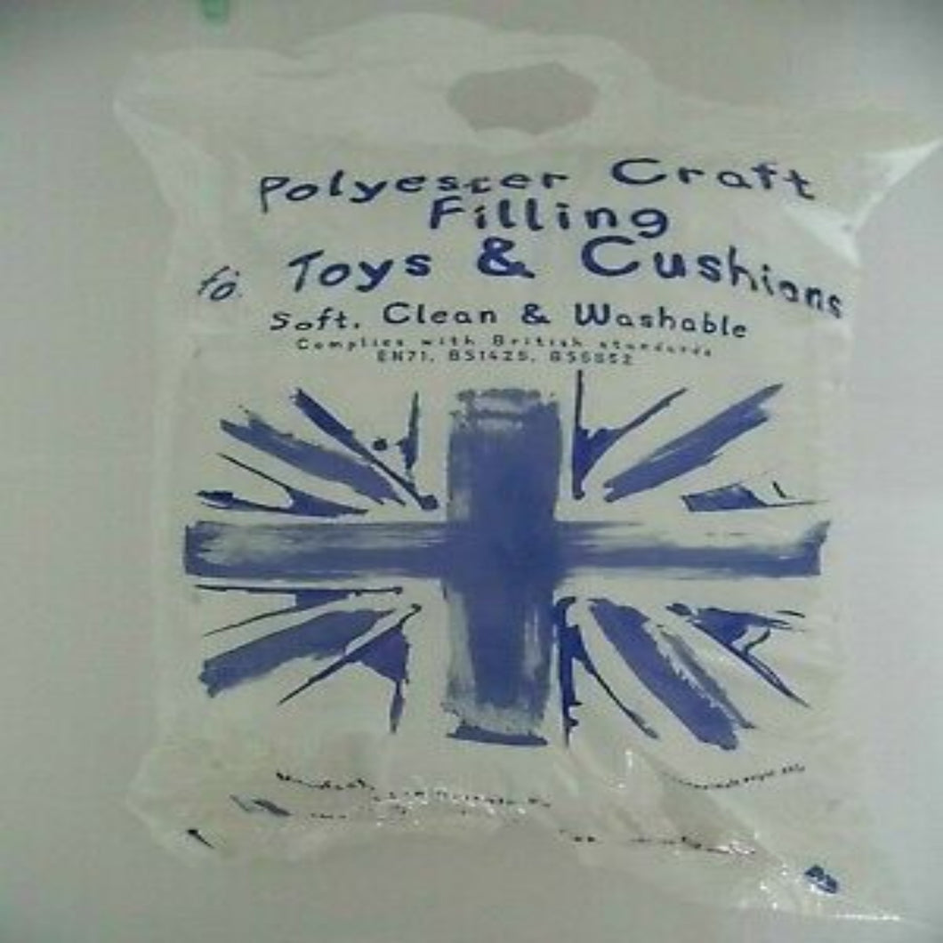 White Polyester Craft Filling for Toys and Cushions: 330g