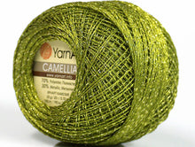 Load image into Gallery viewer, Camellia Fine Crochet Thread:  Green
