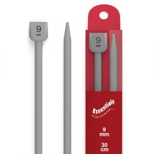 Essentials Plastic Knitting Pins –  9.00mm/30cm