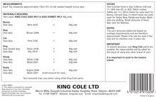 Load image into Gallery viewer, King Cole Pattern 9088
