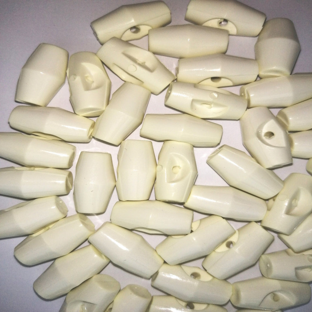 Baby Toggle Button Collection - 19mm (Cream)