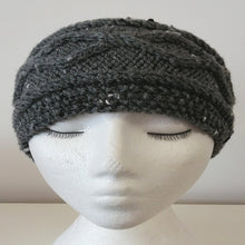 Load image into Gallery viewer, Hand-Knit Aran Ear Warmer
