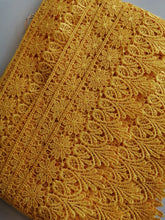 Load image into Gallery viewer, Guipure 3&quot; Yellow Lace:  (per Metre)
