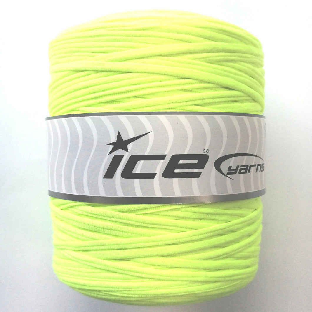 Upcycled Fabric yarn:  Neon Yellow