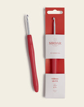 Load image into Gallery viewer, Sirdar Soft-touch handled aluminium Crochet Hook:  (4.00mm/4.50mm/5.00mm)
