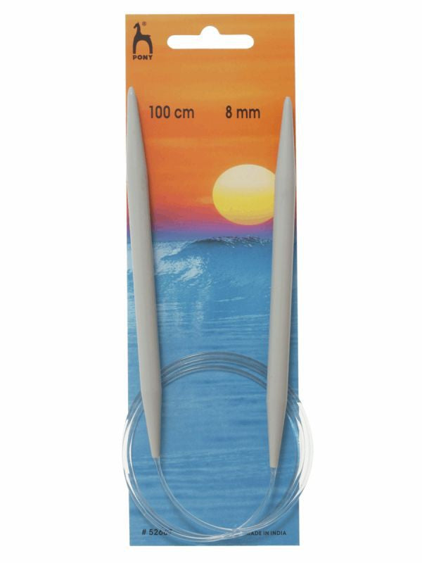 Pony Circular Knitting Needle - 8mm/100cm (40in)