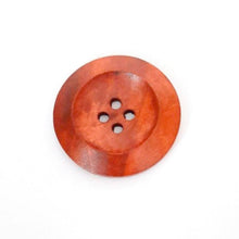 Load image into Gallery viewer, Round Wooden 4-Hole Button (30mm)
