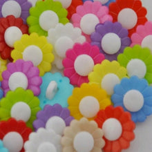 Load image into Gallery viewer, Pack x 10 Assorted Colours Sunflower button - (15mm)
