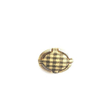Load image into Gallery viewer, Gold check centred button - (20mm)

