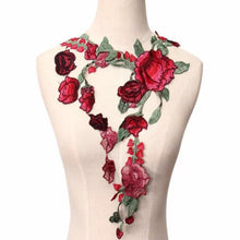 Load image into Gallery viewer, Floral Embroidered Applique Trim
