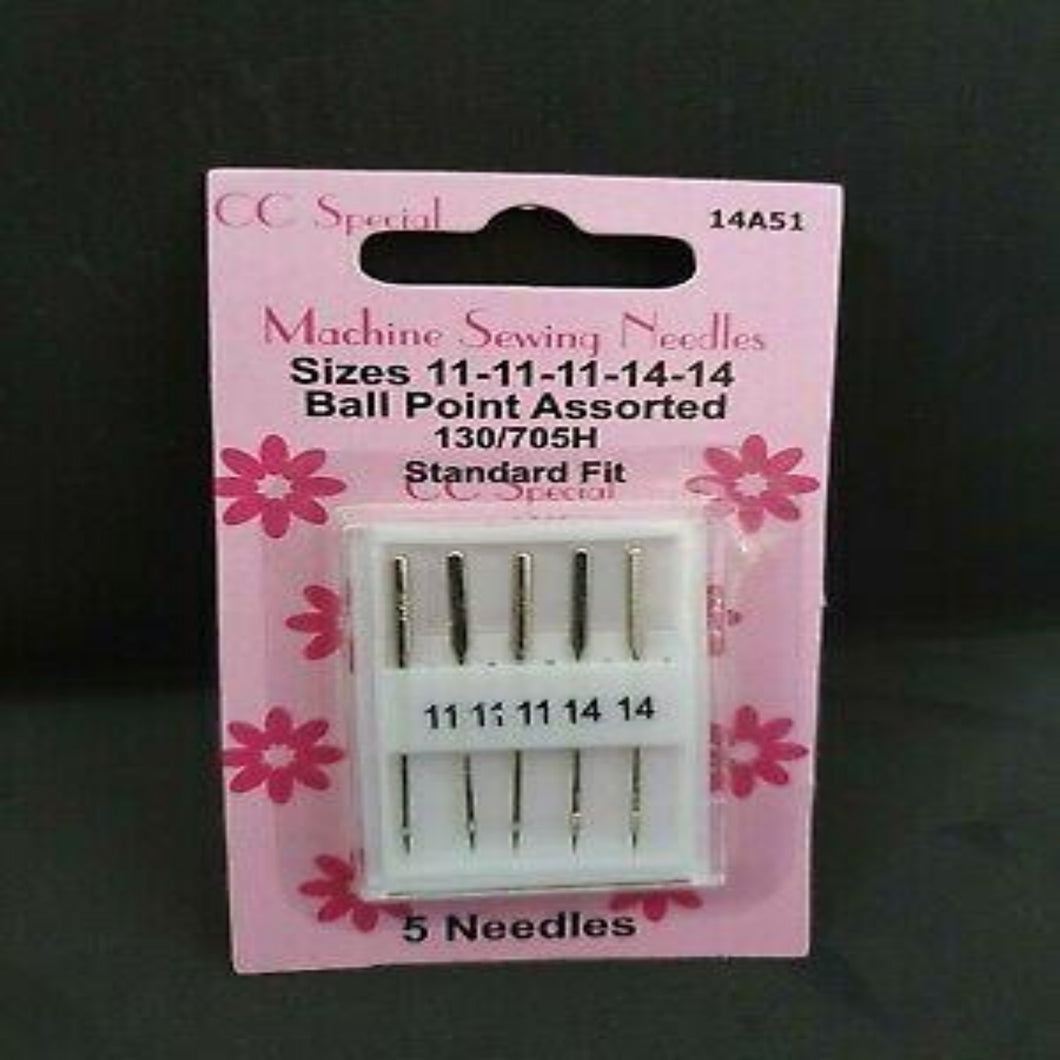Ballpoint Assorted Machine Sewing Needles: (11/14)