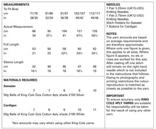 Load image into Gallery viewer, King Cole Pattern 4500
