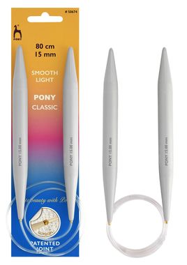 Pony Circular Knitting Needle - 15mm/80cm (32in)